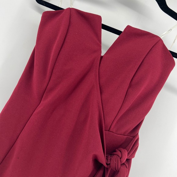 Trixxi Burgundy Strapless Mini Dress women's Medium Party‎ Cocktail Bodycon - Picture 1 of 5